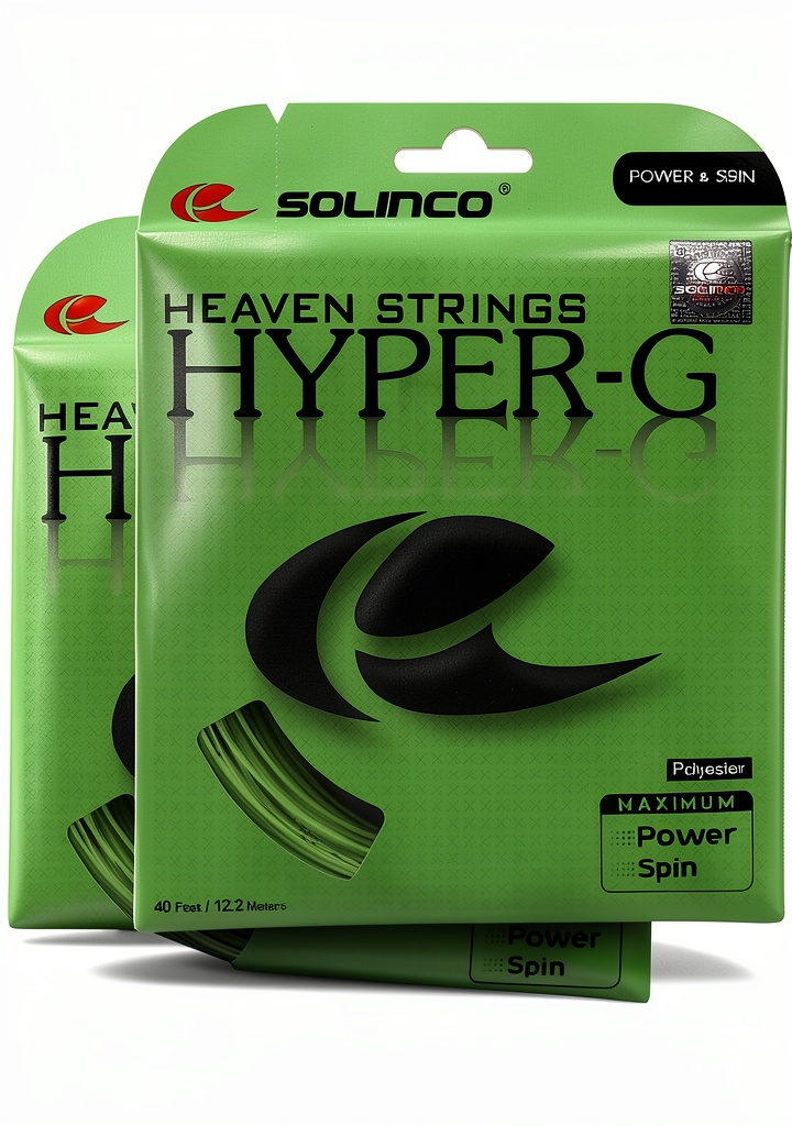 Solinco co-poly racket string in action