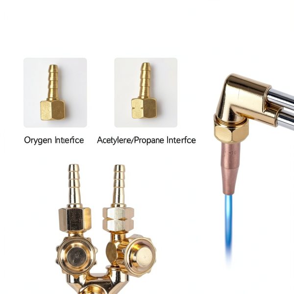 JZWELD Oxyacetylene Cutting Torch Set Brass Heavy Duty-4