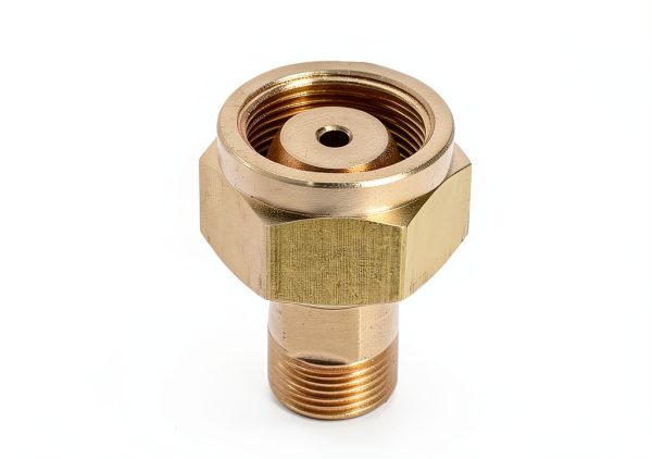 Zreneyfex Gold Brass Acetylene Adapter for Automotive-5