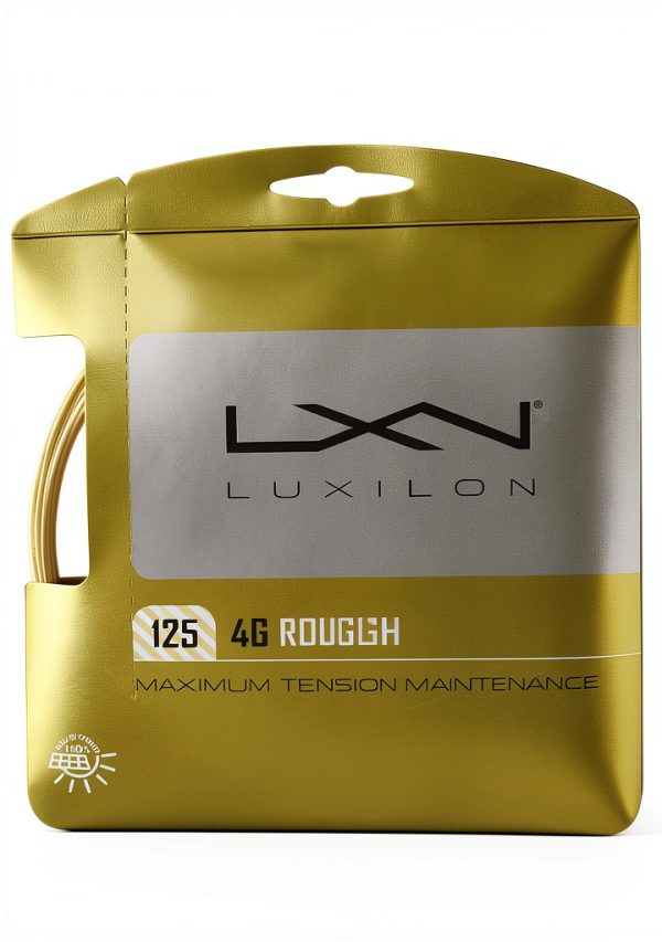 Luxilon 4G Rough 125 Tennis String Gold CoPoly-0