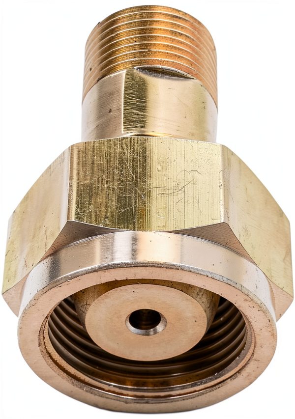 Zreneyfex Gold Brass Acetylene Adapter for Automotive-1