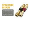 Brass Quick Connect 9/16 BThread AWLOLWA Torch-4