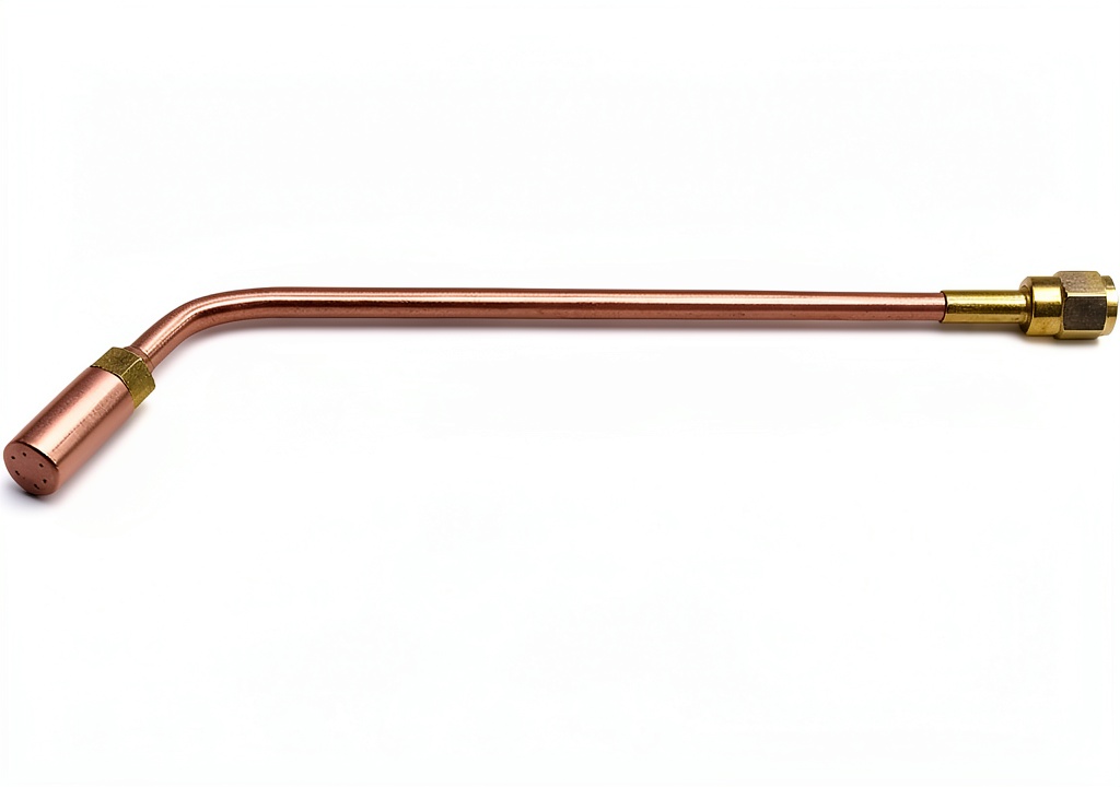 CDL copper oxyacetylene torch nozzle in use on a metalwork project