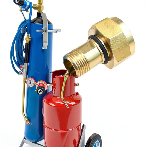 Zreneyfex Gold Brass Acetylene Adapter for Automotive-6