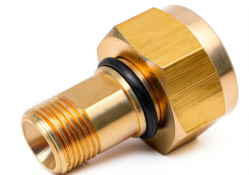 Zreneyfex Gold Brass Acetylene Adapter in use