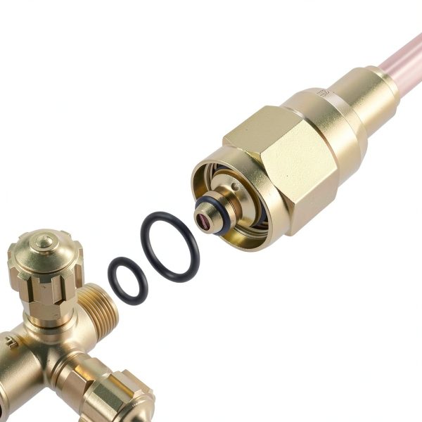 Light Duty Brazing Torch AWLOLWA Brass Handle Gold-3