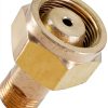 Zreneyfex Gold Brass Acetylene Adapter for Automotive-2