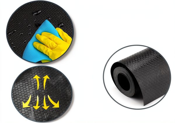 Bearded Dragon Tank Accessories Vodolo Terrarium Carpet 79‑inch Black-3