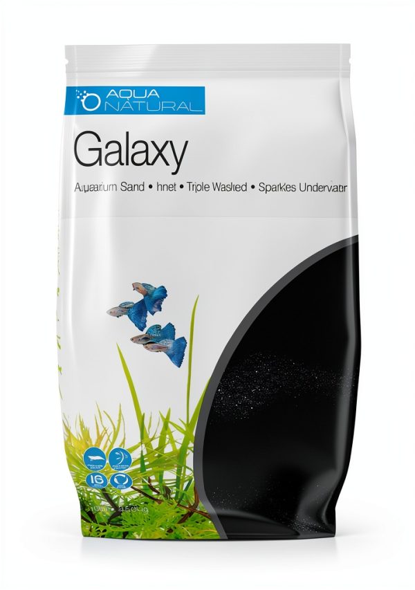 Aqua Natural Galaxy Sand 20lb Black Substrate for Terrariums – Pisces-0