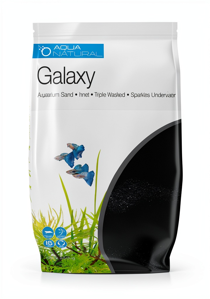 Installing Aqua Natural Galaxy Sand 20lb Black Substrate for Terrariums – Pisces on a wooden desk
