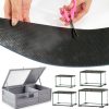 Bearded Dragon Tank Accessories Vodolo Terrarium Carpet 79‑inch Black-5