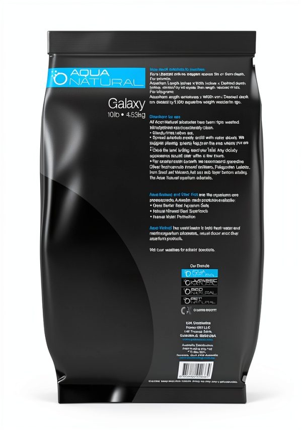 Aqua Natural Galaxy Sand 20lb Black Substrate for Terrariums – Pisces-1