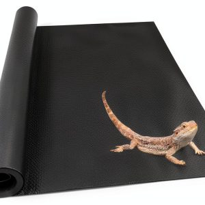 Reptile Carpet Bedding Uigidori 17.7x78.7in Black Cuttable Substrate-0