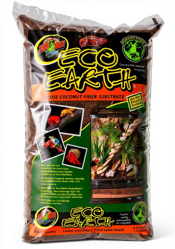 Zoo Med Eco Earth Loose Coconut Fiber Substrate 8 Qt 2-Pack Natural-2