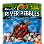 Zoo Med Aquatic River Pebbles Substrate 10 lbs Pre washed for Turtles-0