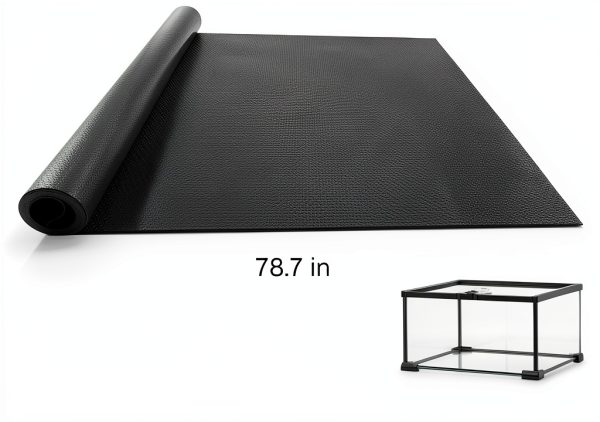 Reptile Carpet Bedding Uigidori 17.7x78.7in Black Cuttable Substrate-4